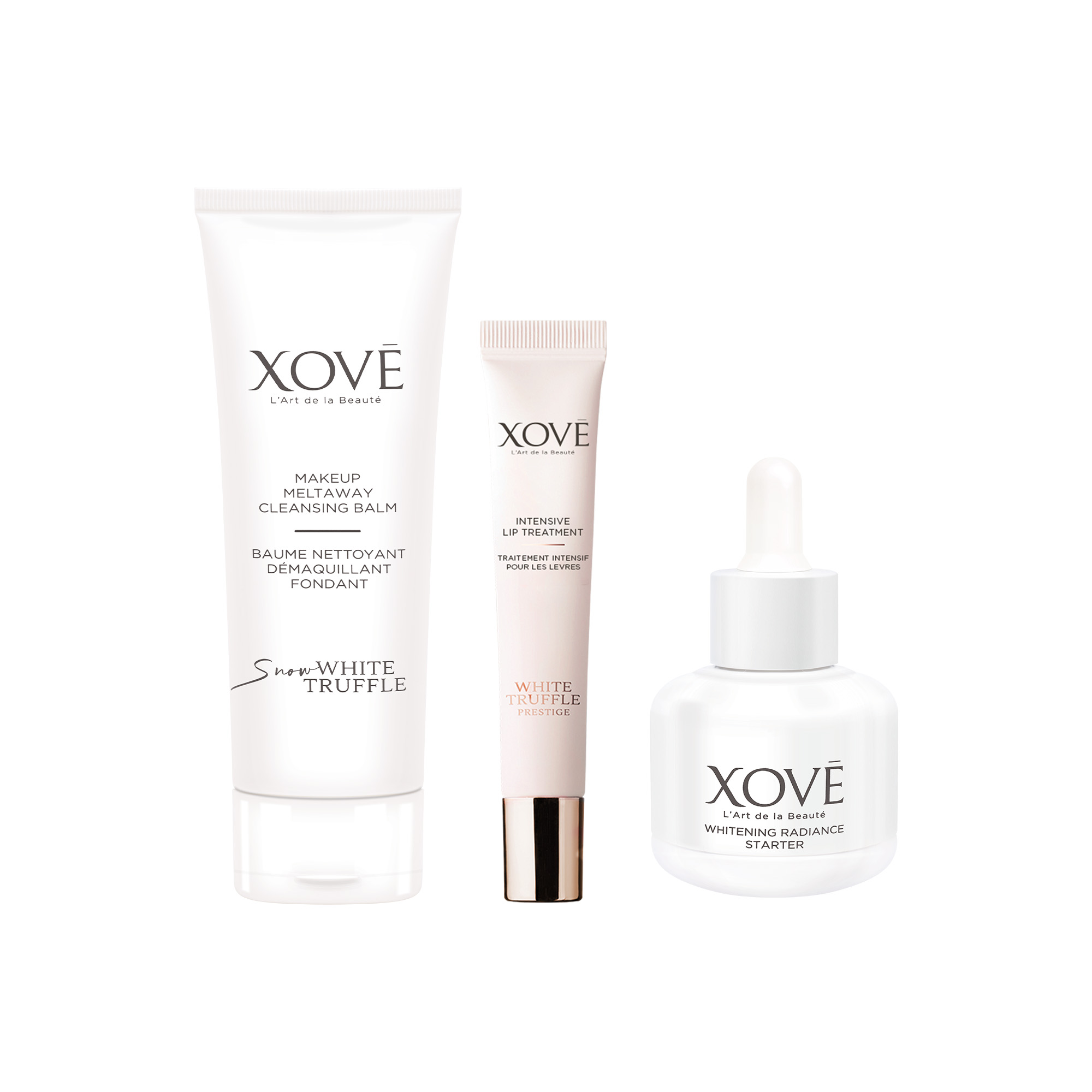 <small>柔膚提亮卸妝霜 100ml<br>白松露膠原豐盈潤唇精華 10ml<br>煥白淨斑精華 30ml<br>(價值$1,580)</small>